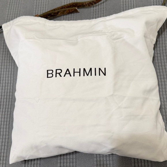 Brahmin Katie Crossbody Brown Croc-Embossed Shoulder Bag - Picture 3 of 8